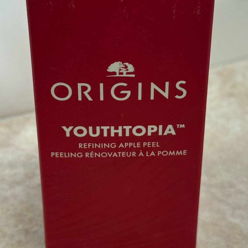 Origins Youthtopia Refining Apple Peel Red Packaging